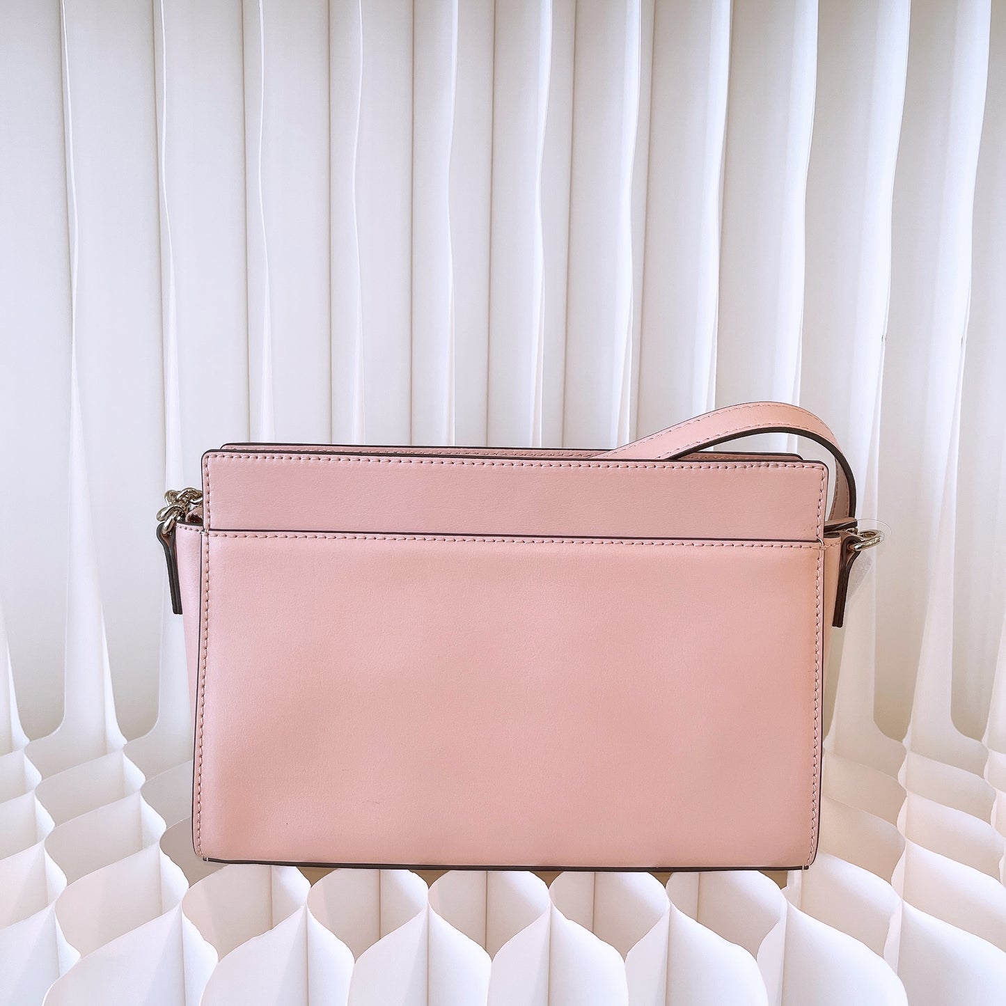 Kate Spade Pink Leather Beacon Court Angelica Crossbody Bag