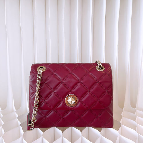 Kate Spade Natalis Medium Flap Shoulder Bag In Blackberry