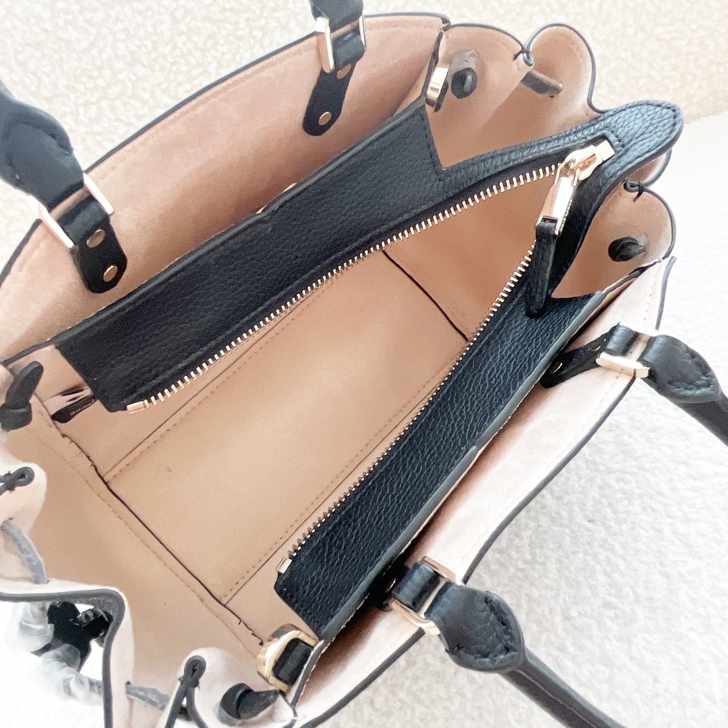 Kate Spade TEGAN Medium Satchel Black Pebbled Leather