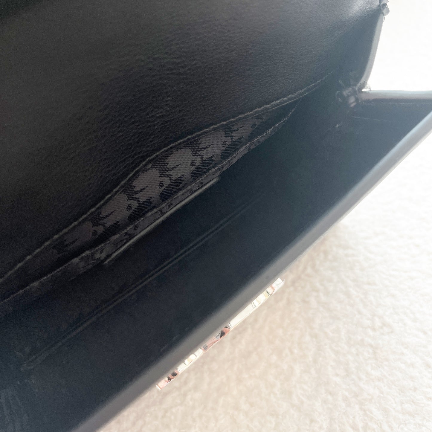 Karl Lagerfeld Ikon Lock leather cross body bag