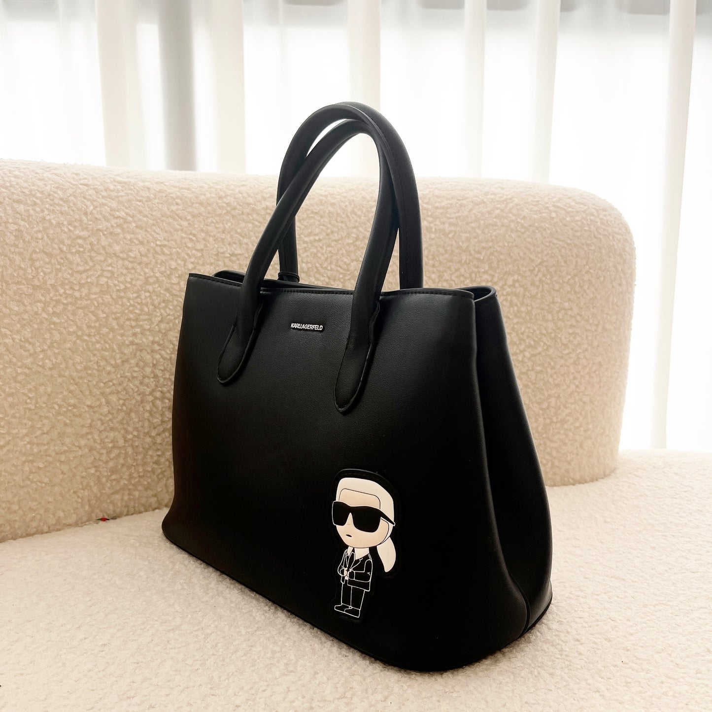 Karl Lagerfeld ikon 2.0 leather tote bag