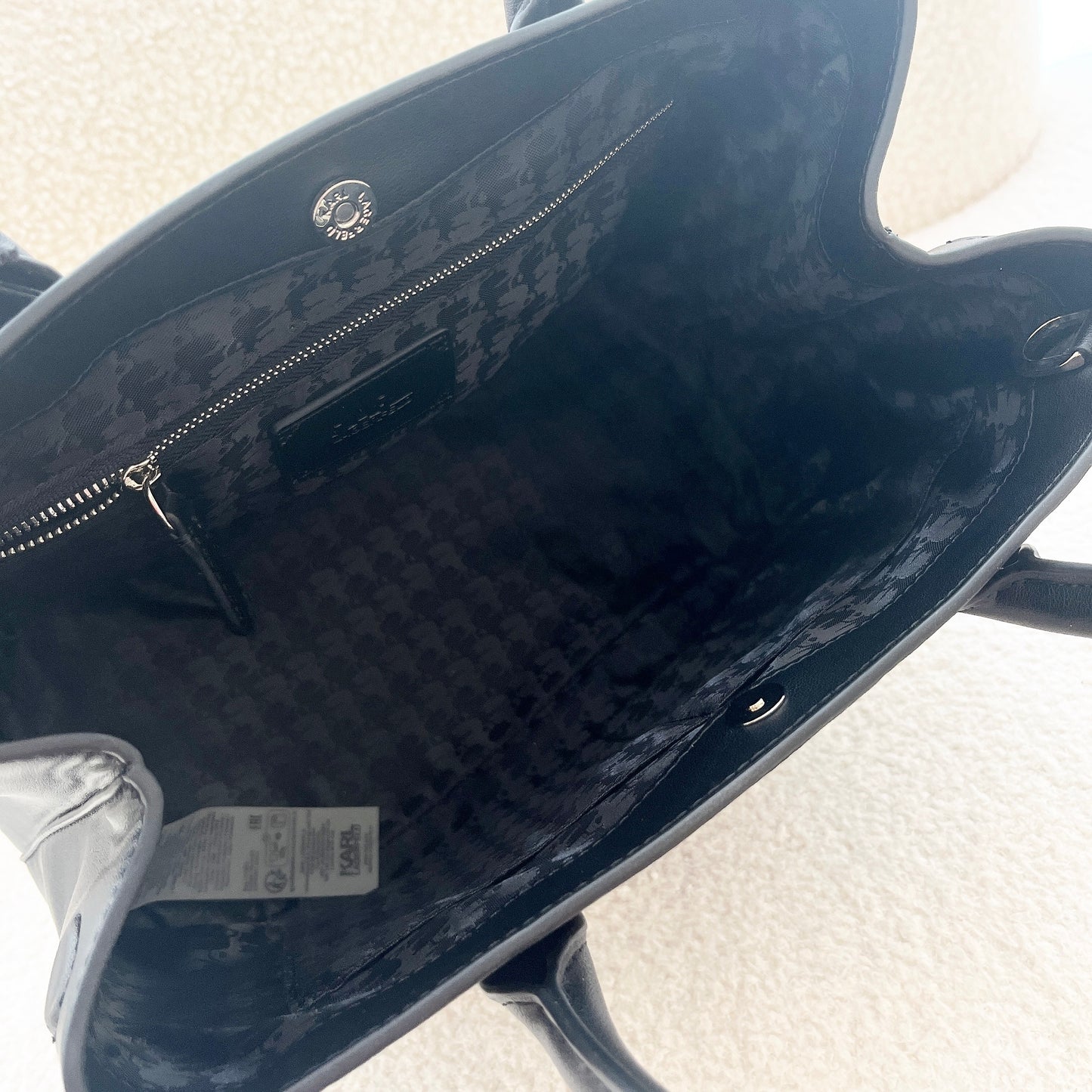 Karl Lagerfeld ikon 2.0 leather tote bag