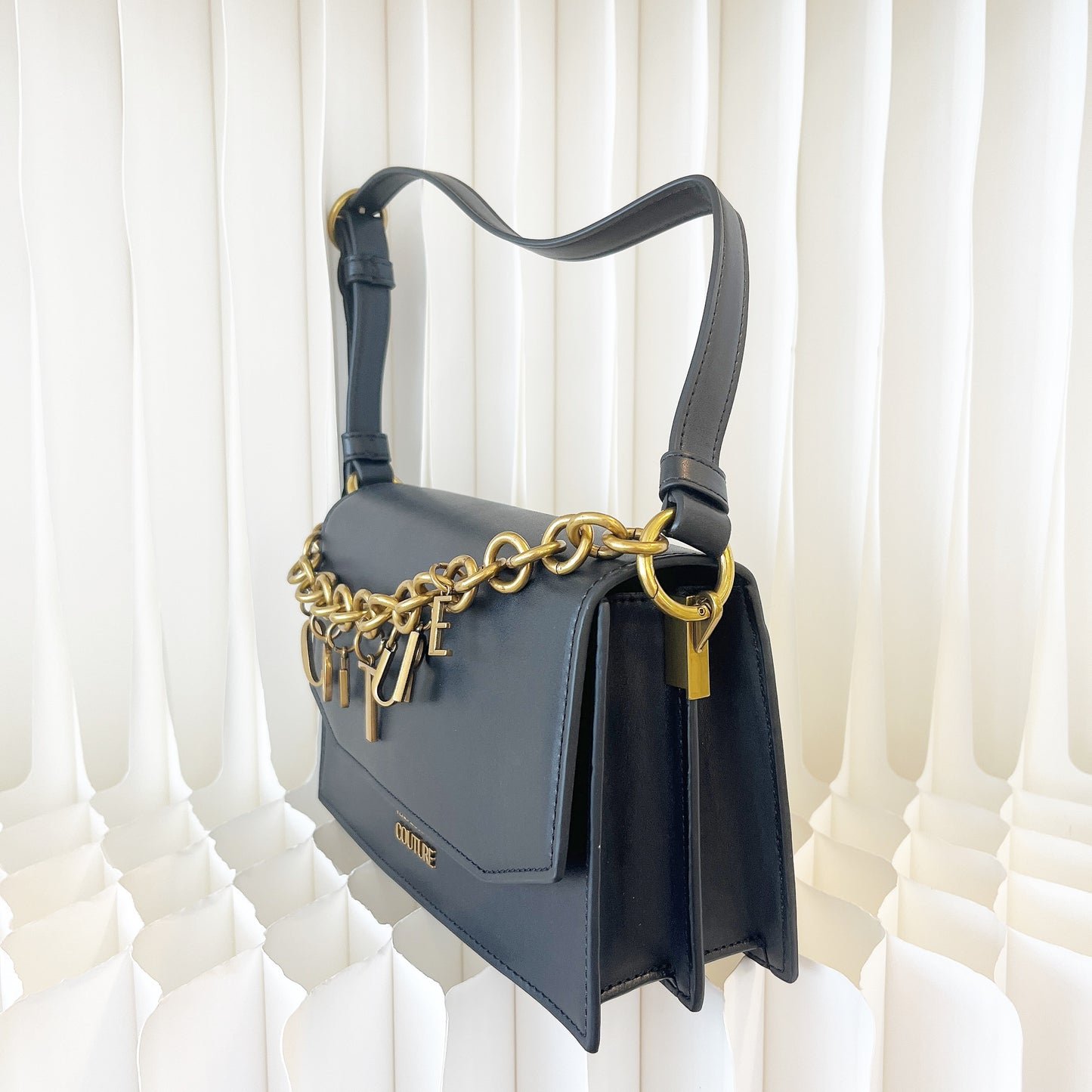 Versace Jeans Couture Black Large Charms Bag