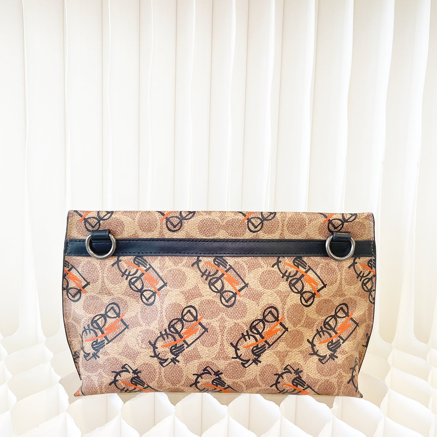 Coach Academy Clutch Sling Bag in Signature Canvas