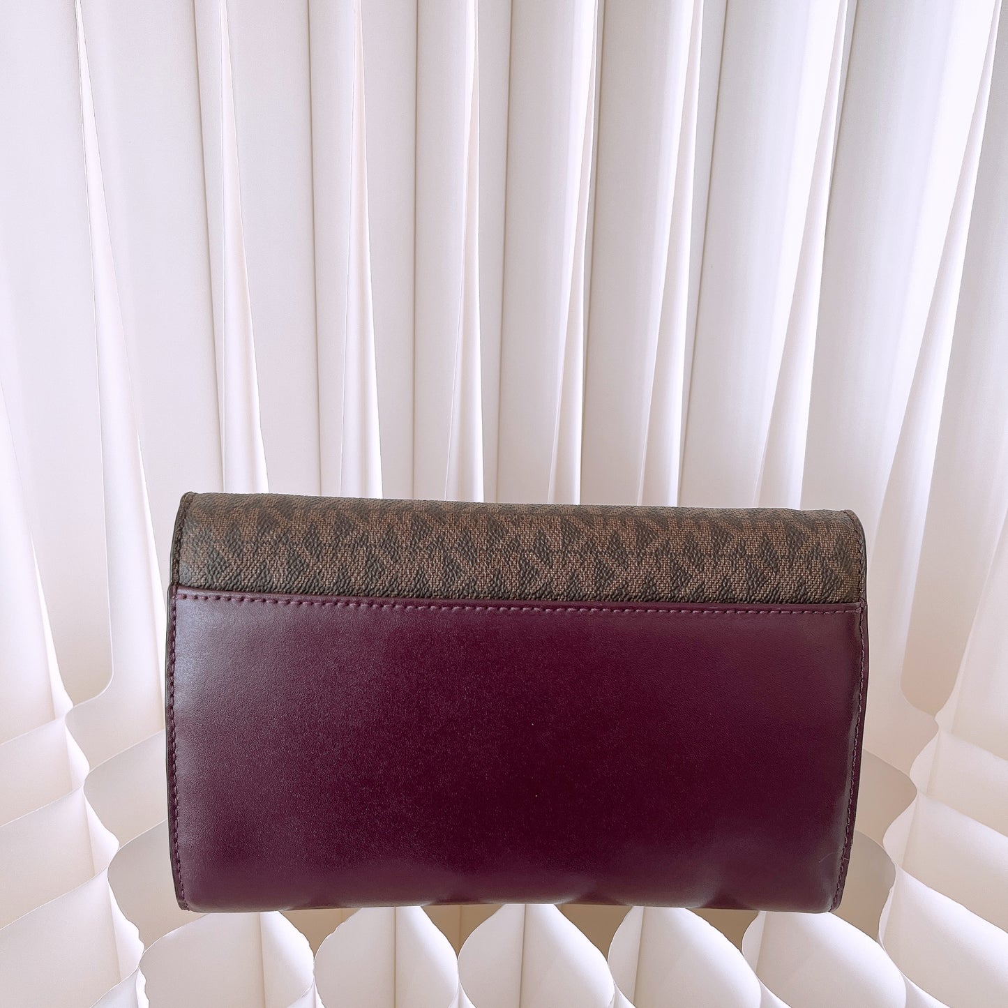 Michael Kors Sloan Leather and Logo Chain Wallet