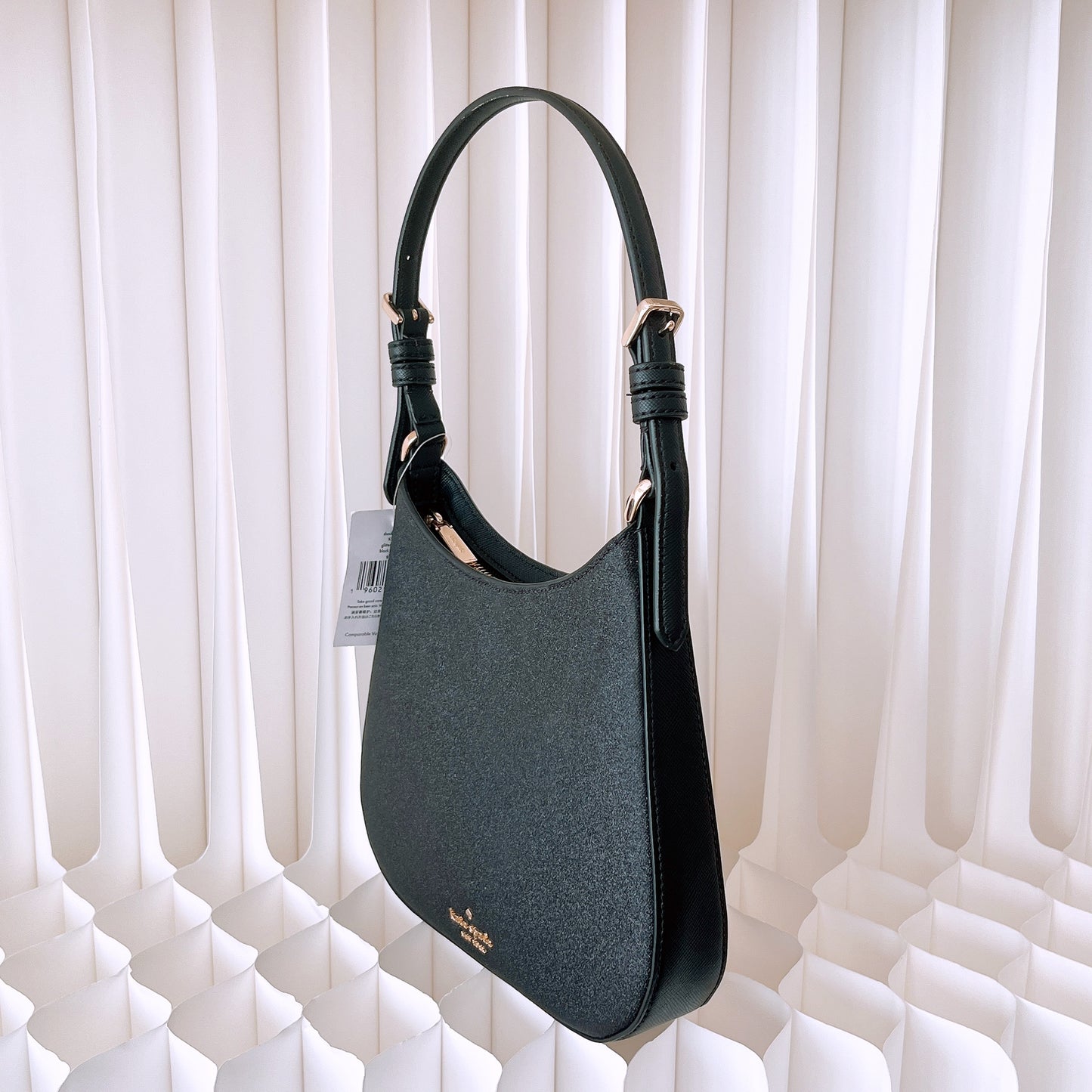 Kate Spade Glimmer Black Leather Shoulder Bag