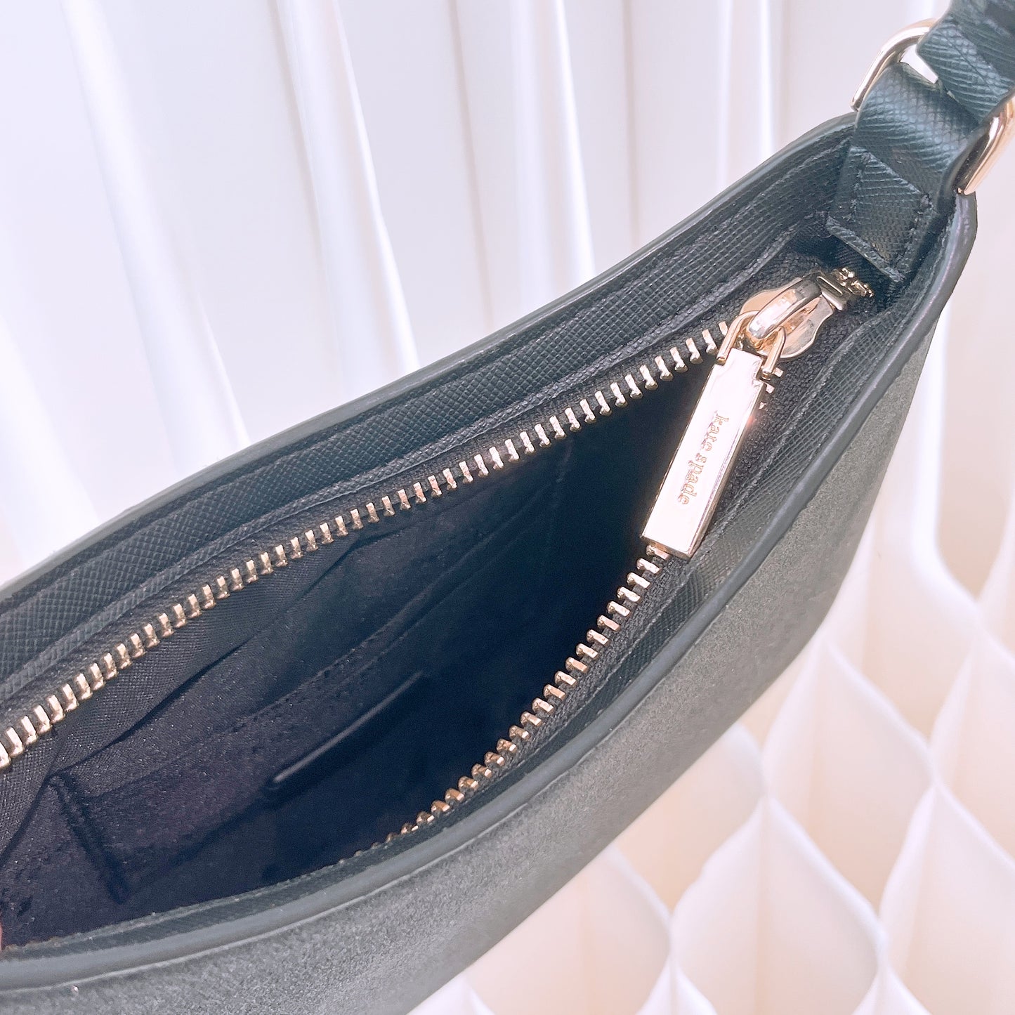 Kate Spade Glimmer Black Leather Shoulder Bag