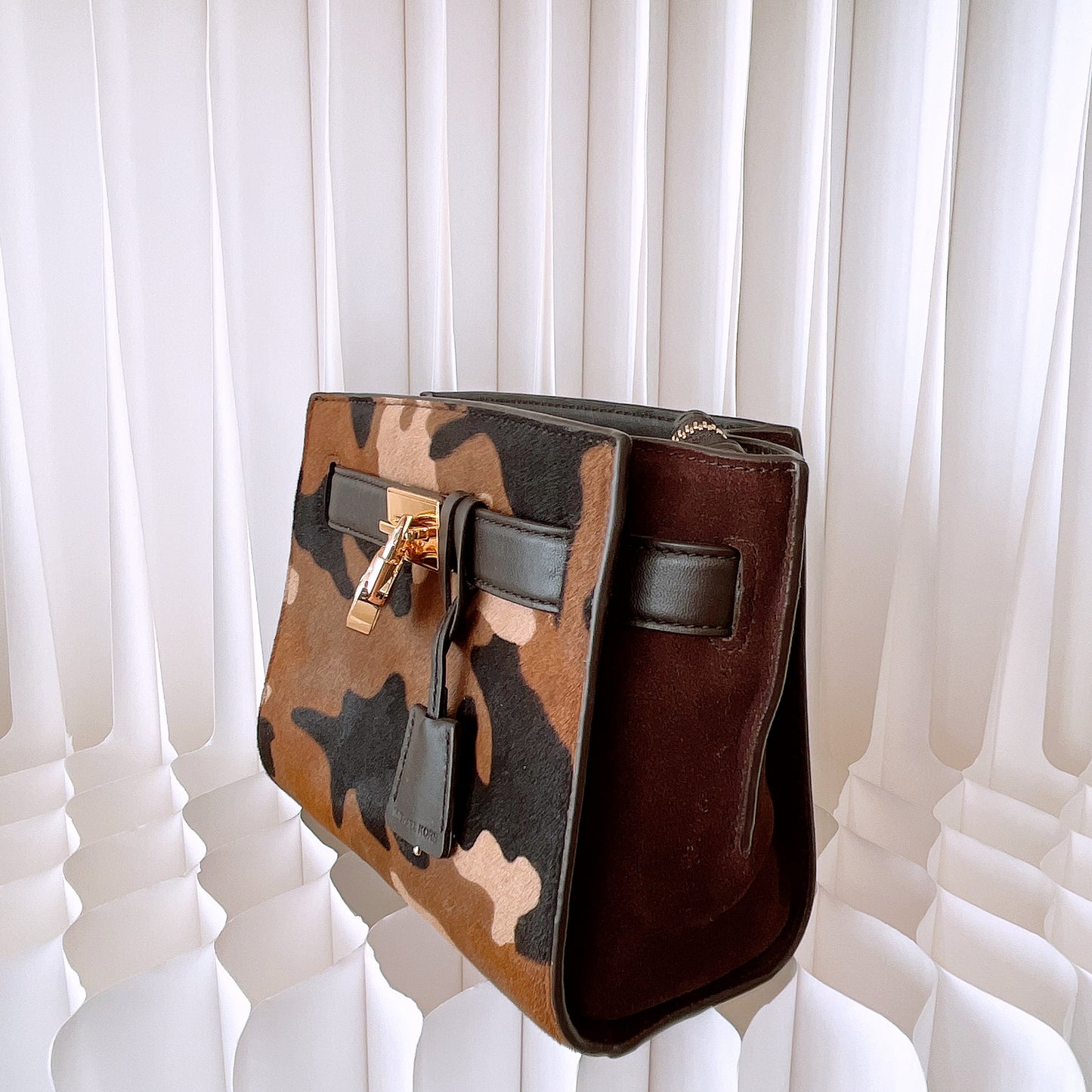 Michael Kors Hamilton Small Calf Hair Traveler Camouflage