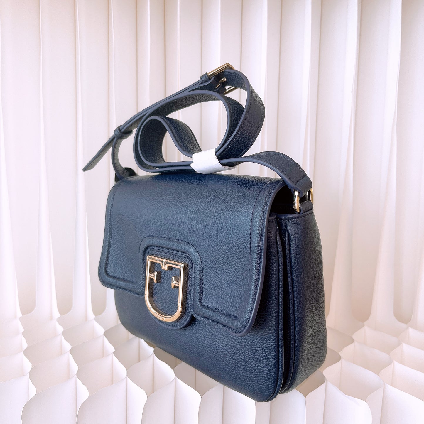 Furla Joy Navy Leather Crossbody