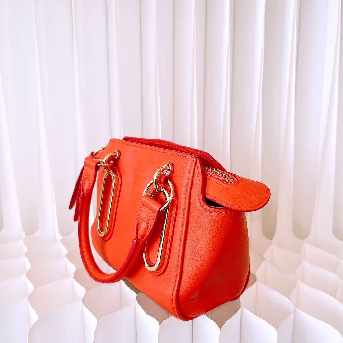See By Chlo Paige Mini Leather Shoulder Bag in Pink