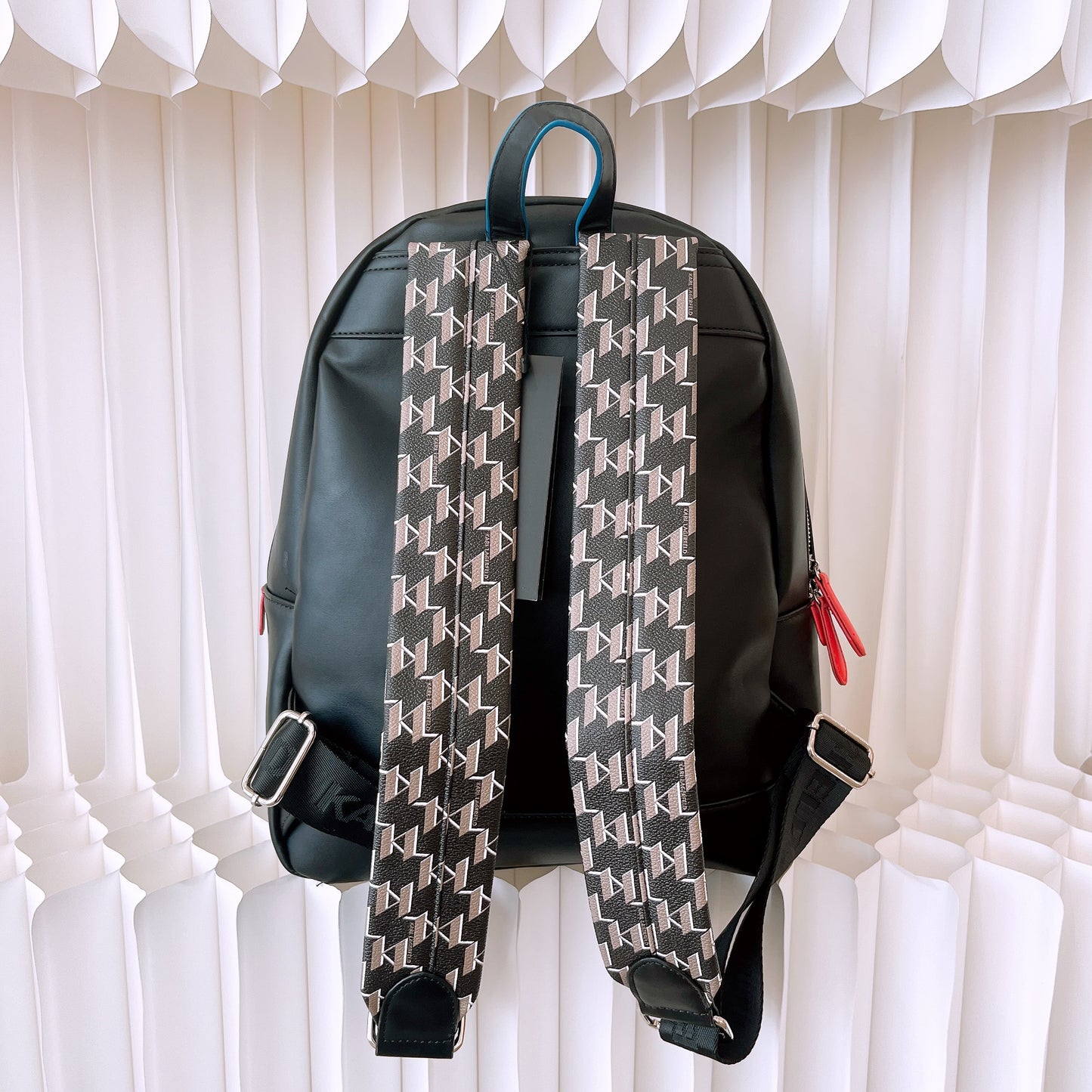 Karl Lagerfeld Kl X Disney Donald Duck On Shade Backpack In Black