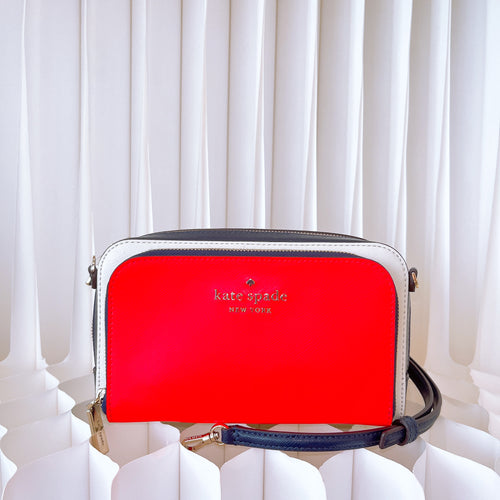 Kate Spade staci colorblock dual zip around crossbody