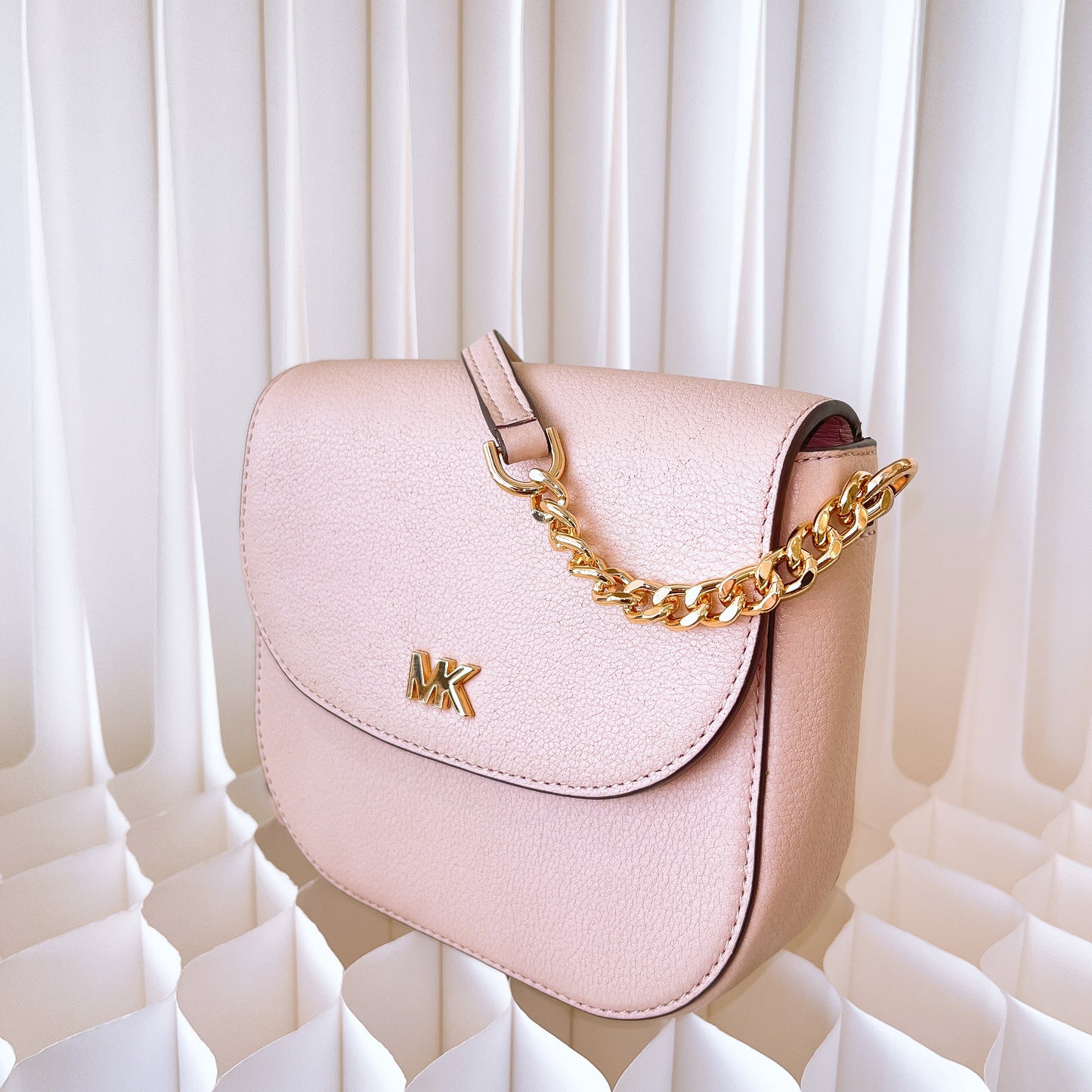 Michael Kors Half Dome Pebble Leather Crossbody Bag