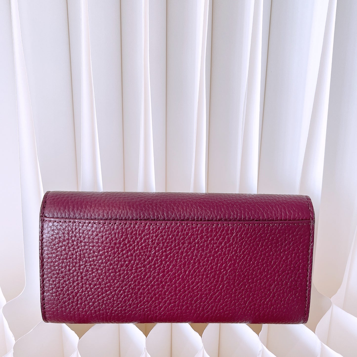 Michael Kors Fulton Pebbled Leather Flap Continental Wallet