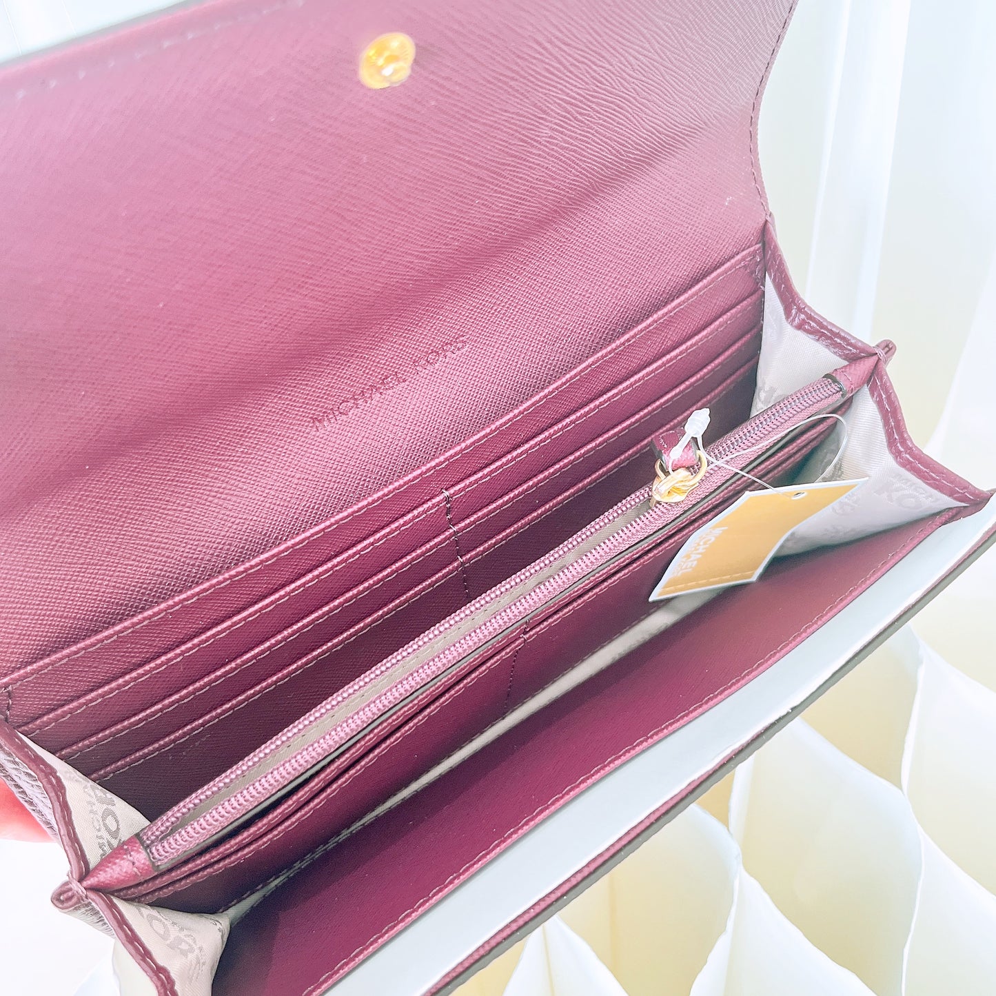 Michael Kors Fulton Pebbled Leather Flap Continental Wallet
