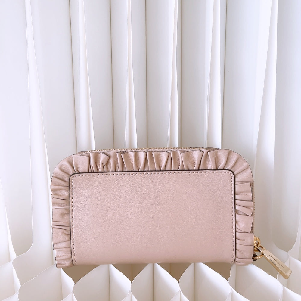 Michael Kors Ruffle Zip Around Wallet Phone Wristlet