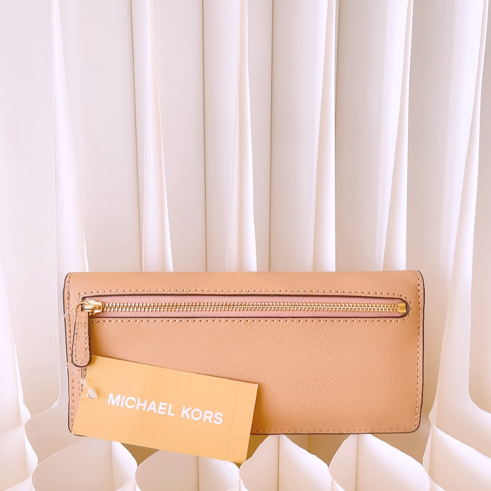 Michael Kors Slim Flat Jet Set Travel Leather Wallet