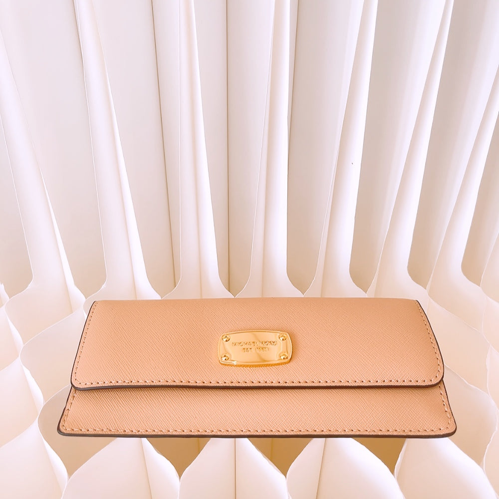 Michael Kors Slim Flat Jet Set Travel Leather Wallet