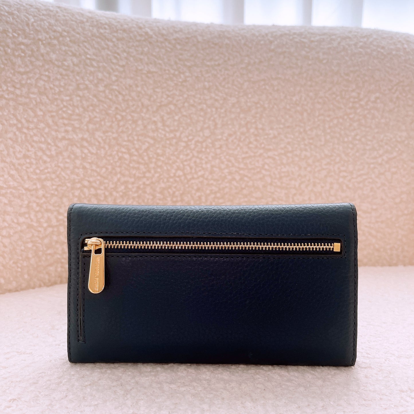 Michael Kors Jet Set Travel Trifold Flap Wallet Navy