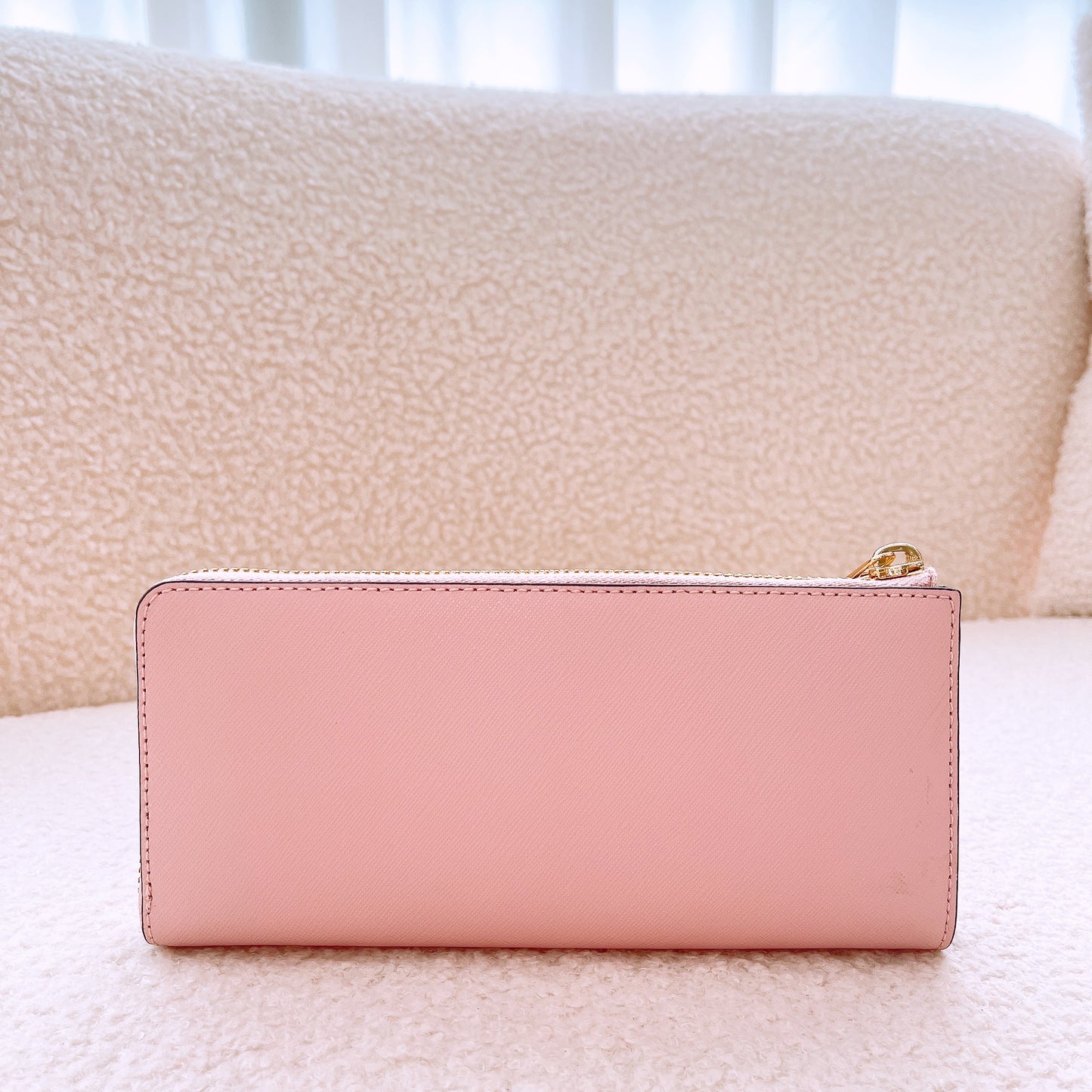 Michael Kors Jet Set Travel Large Saffiano Leather Quarter-Zip Wallet