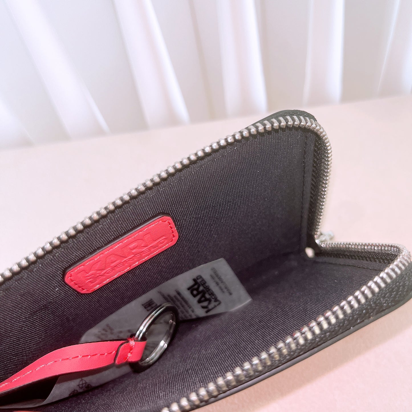 Karl Lagerfeld k/karl seven logo-embossed zip purse