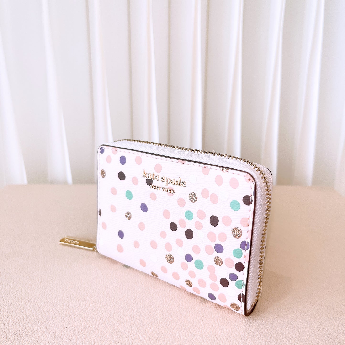 Kate spade Silvia disco polka dot Card Case