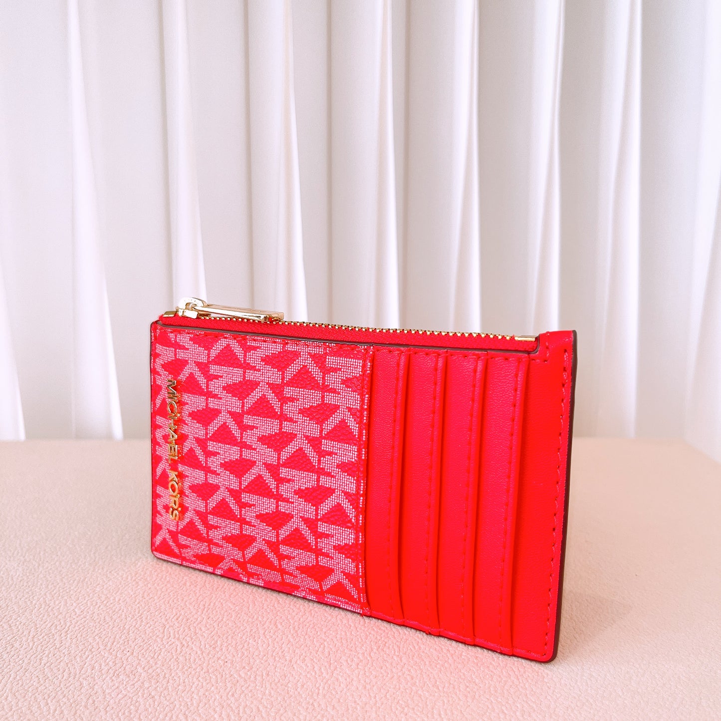 Michael Kors Jet Set Travel Card Case in Dark Sangria