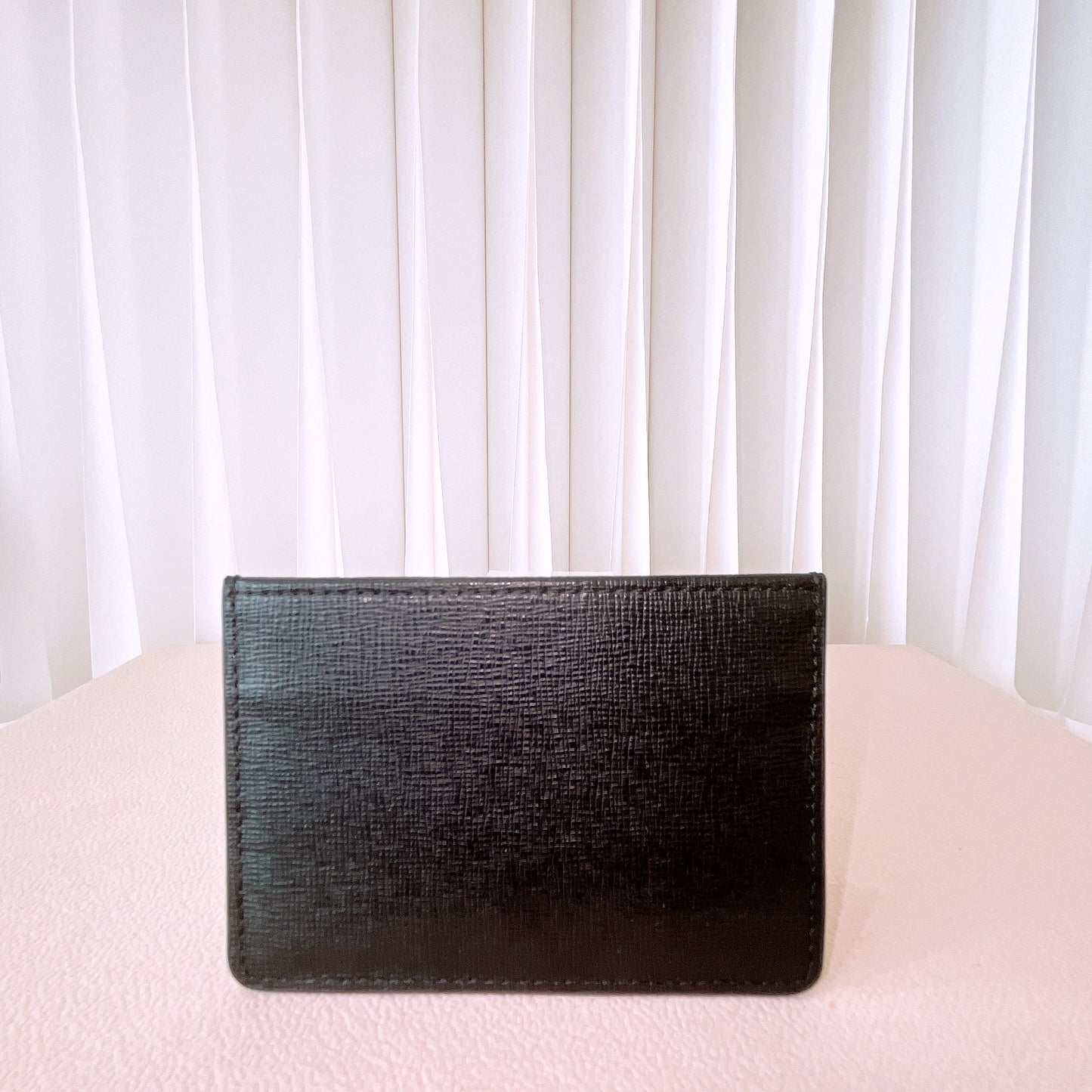 Furla Black Leather Slim Card Holder