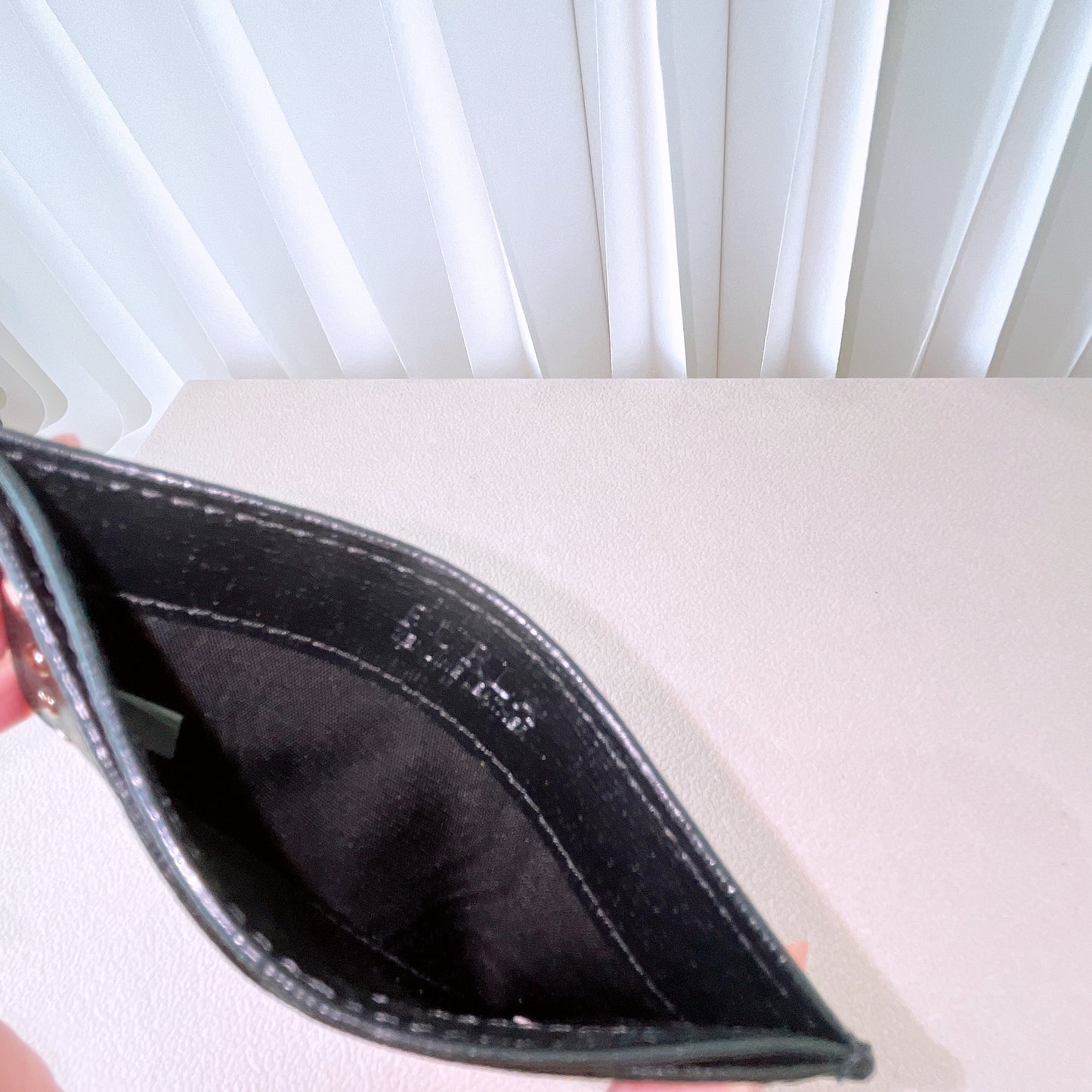 Furla Black Leather Slim Card Holder