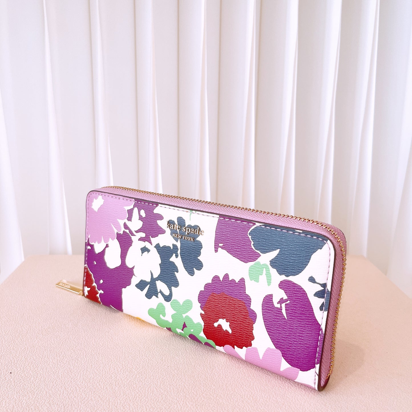 Kate Spade Sylvia Swing Flora Slim Continental Wallet