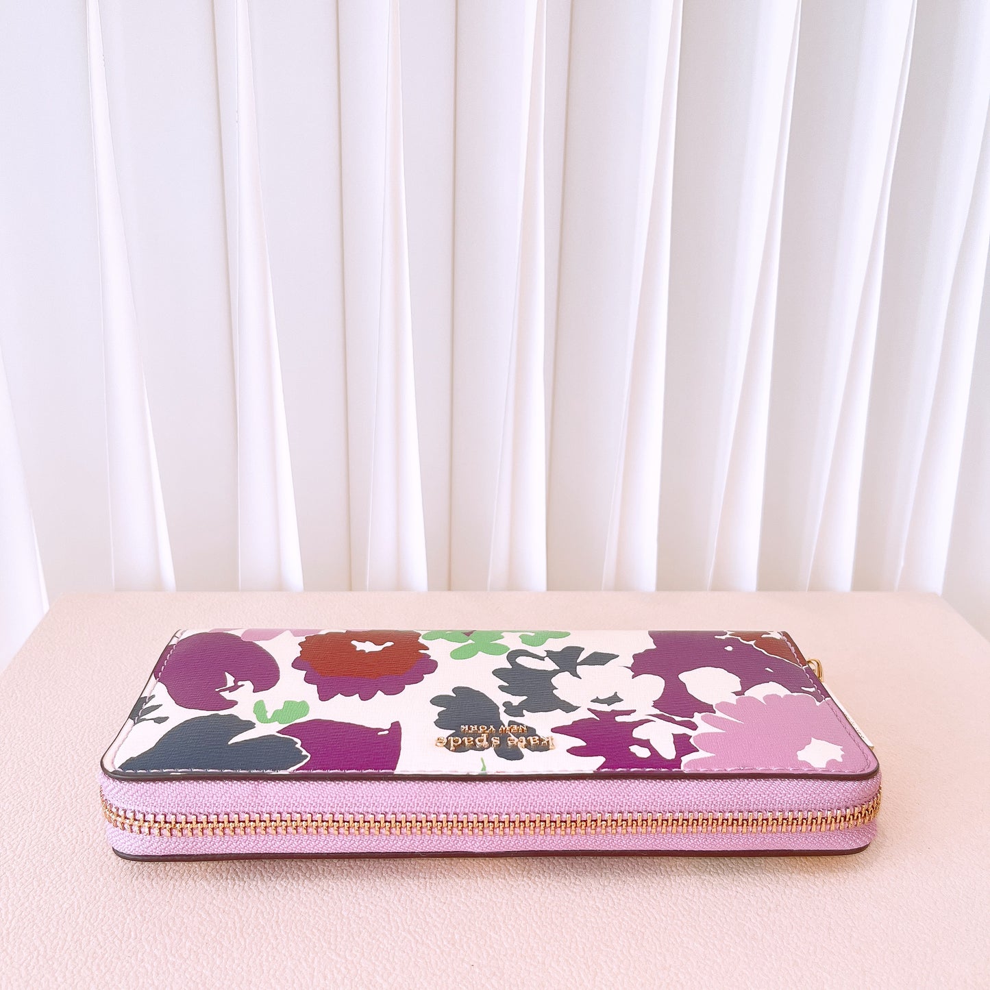 Kate Spade Sylvia Swing Flora Slim Continental Wallet