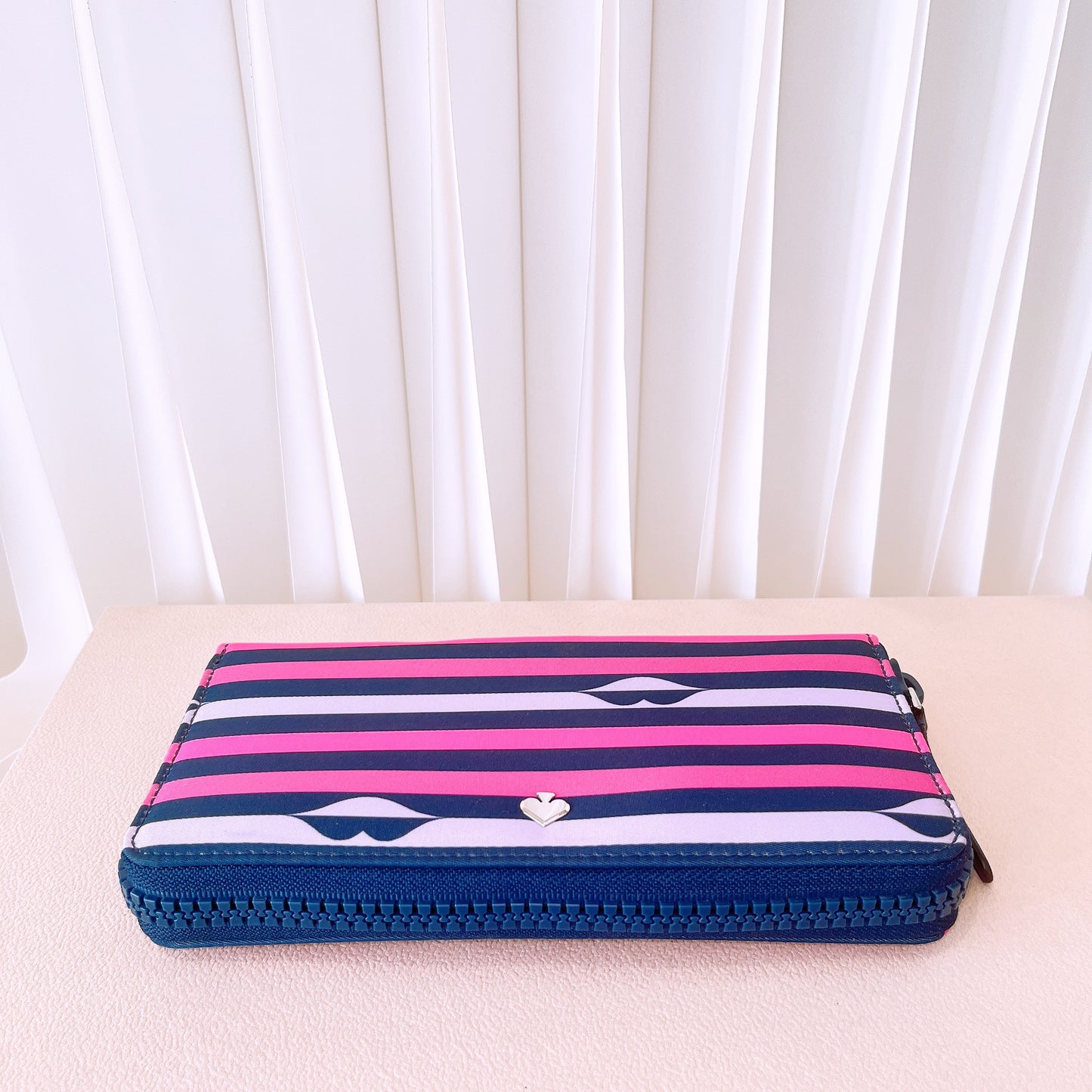 Kate Spade Jae Nylon Lip Print Multicolor Large Continental Wallet
