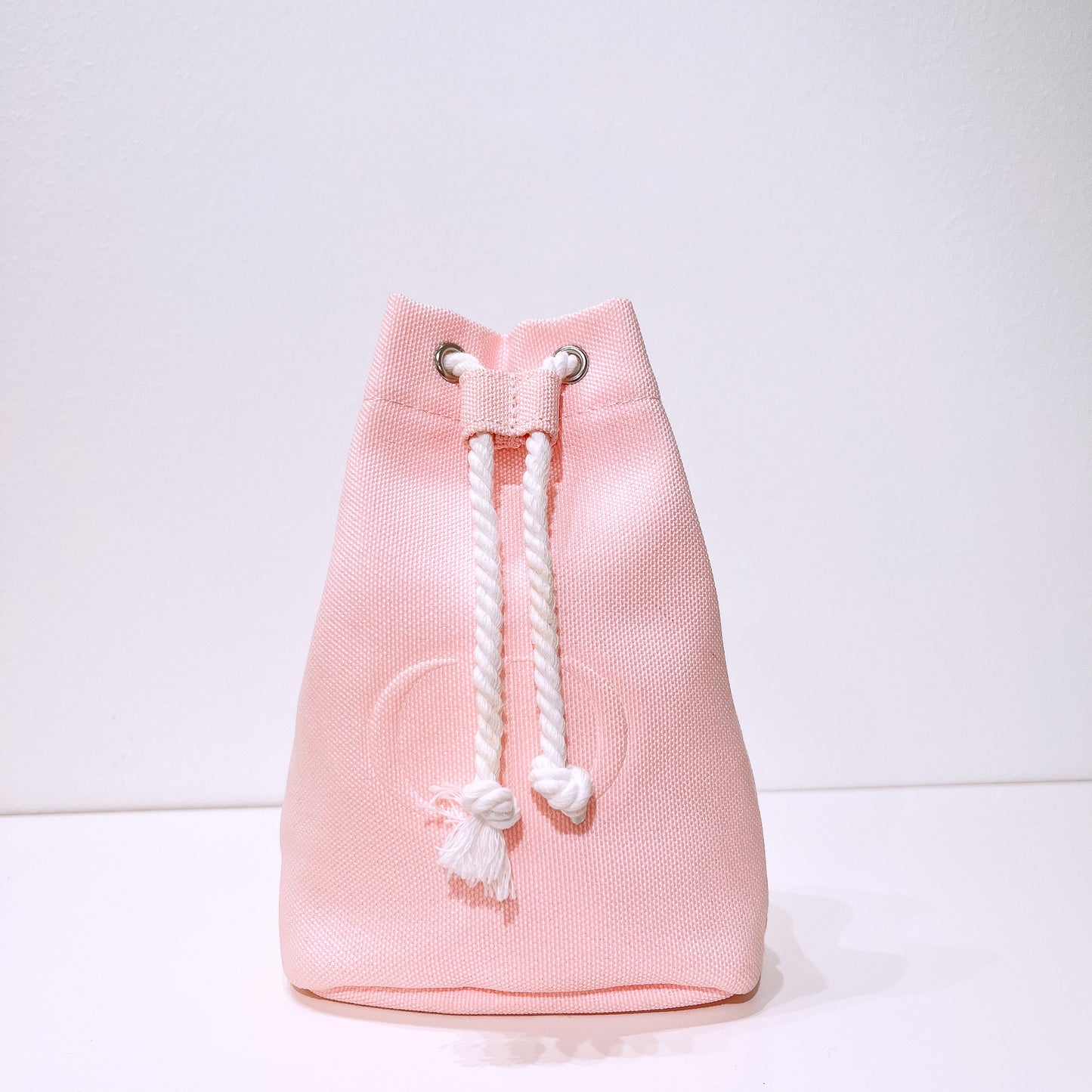 Dior baby pink canvas drawstring pouch makeup bag