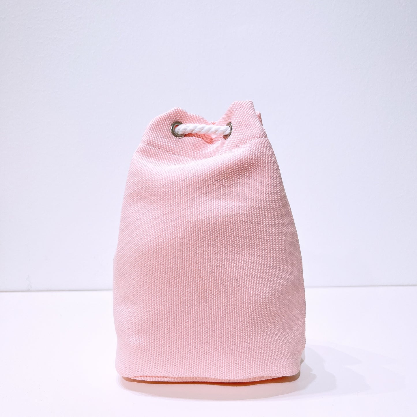 Dior baby pink canvas drawstring pouch makeup bag