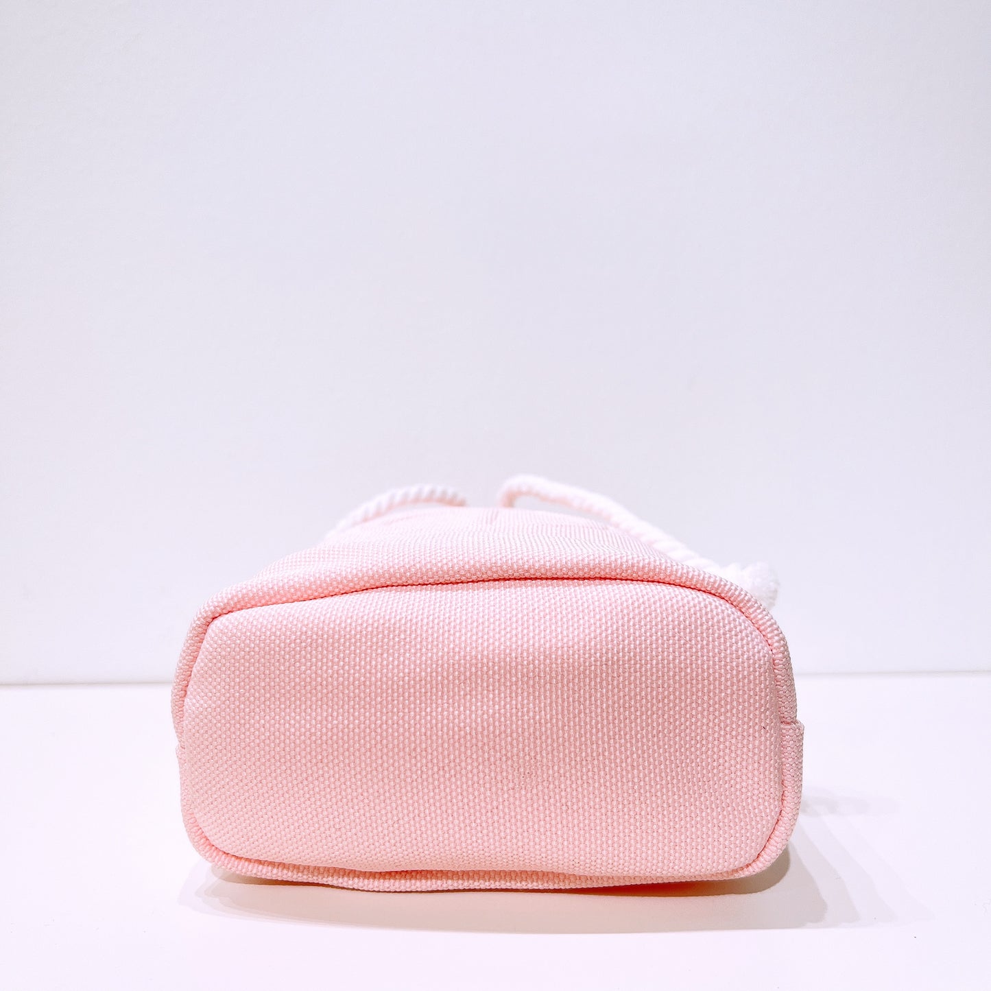 Dior baby pink canvas drawstring pouch makeup bag