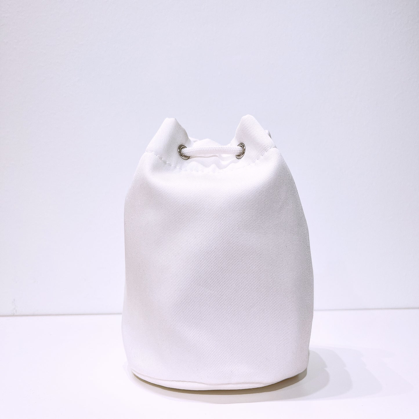 Dior White Drawstring Cosmetic Bag