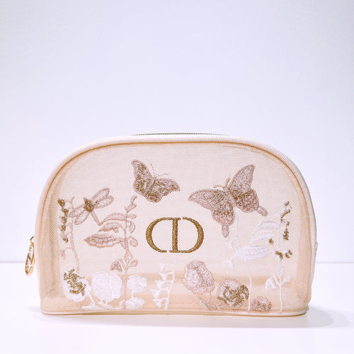 Dior Embroidered Makeup Bag Pouch