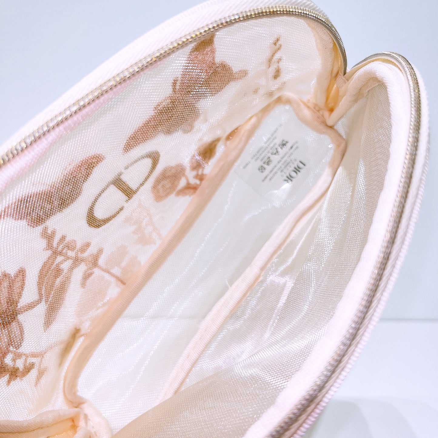 Dior Embroidered Makeup Bag Pouch