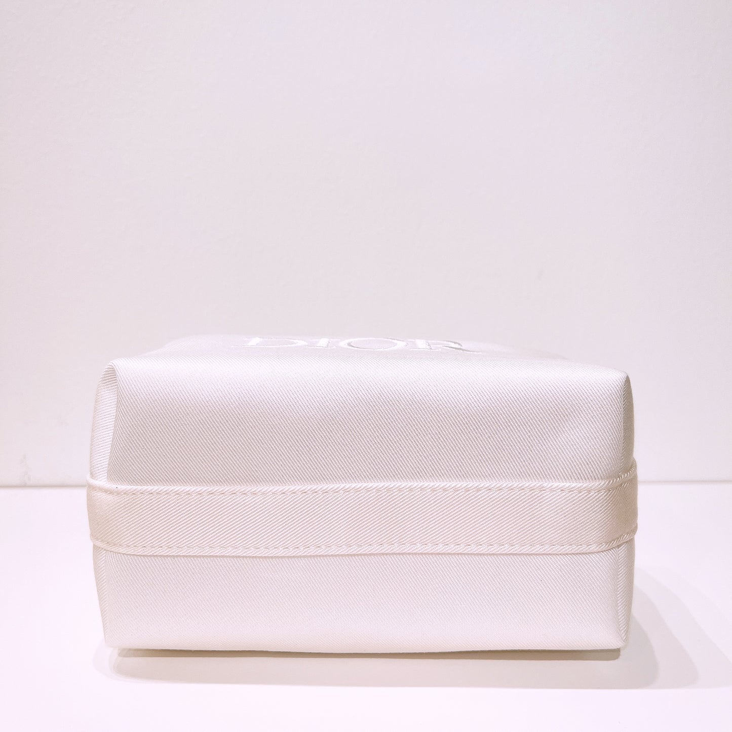 Dior Beauty White Twill Cosmetic Pouch