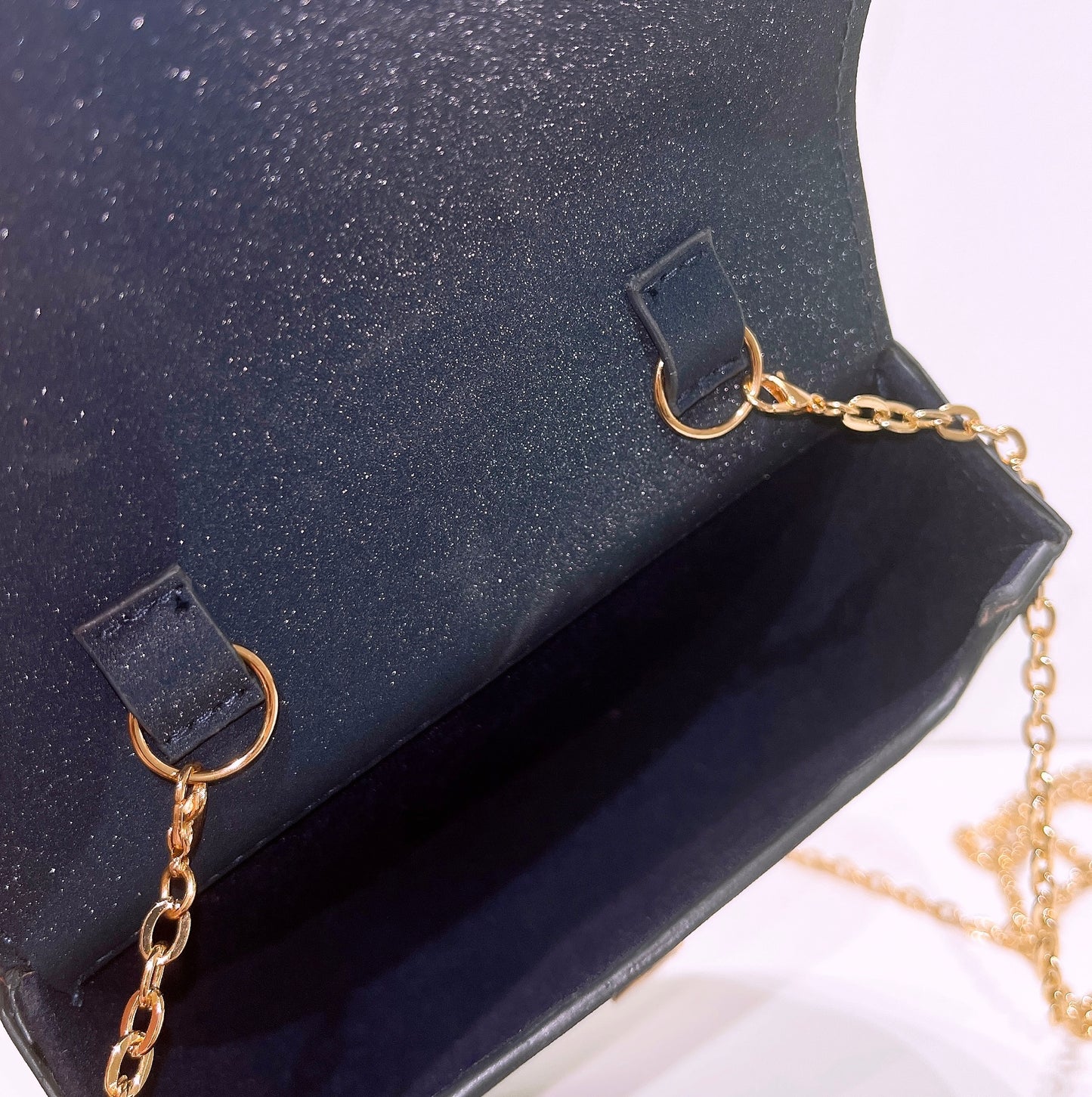 Cle de Peau Beaute Sling Bag/ Clutch In Navy