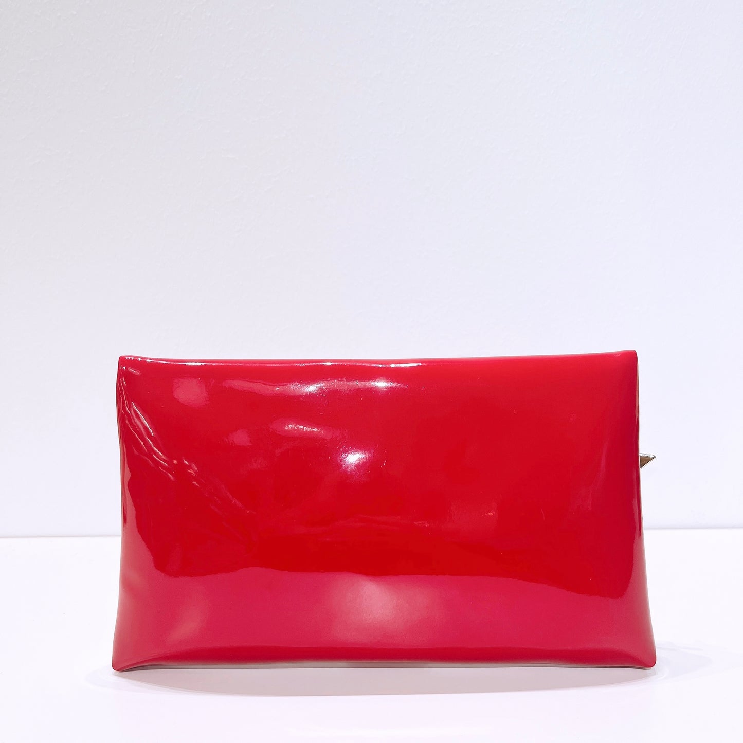 Dior Beauty Red Patent Leather Makeup Cosmetic Bag Pouch Clutch