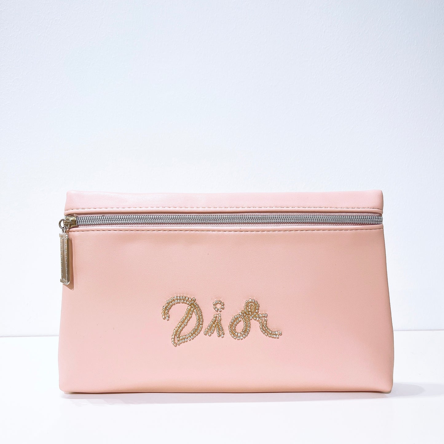 Dior Novelty Pink Leather Fabric Clutch