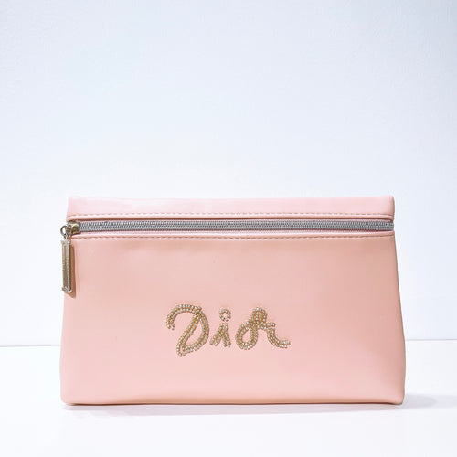 Dior Novelty Pink Leather Fabric Clutch