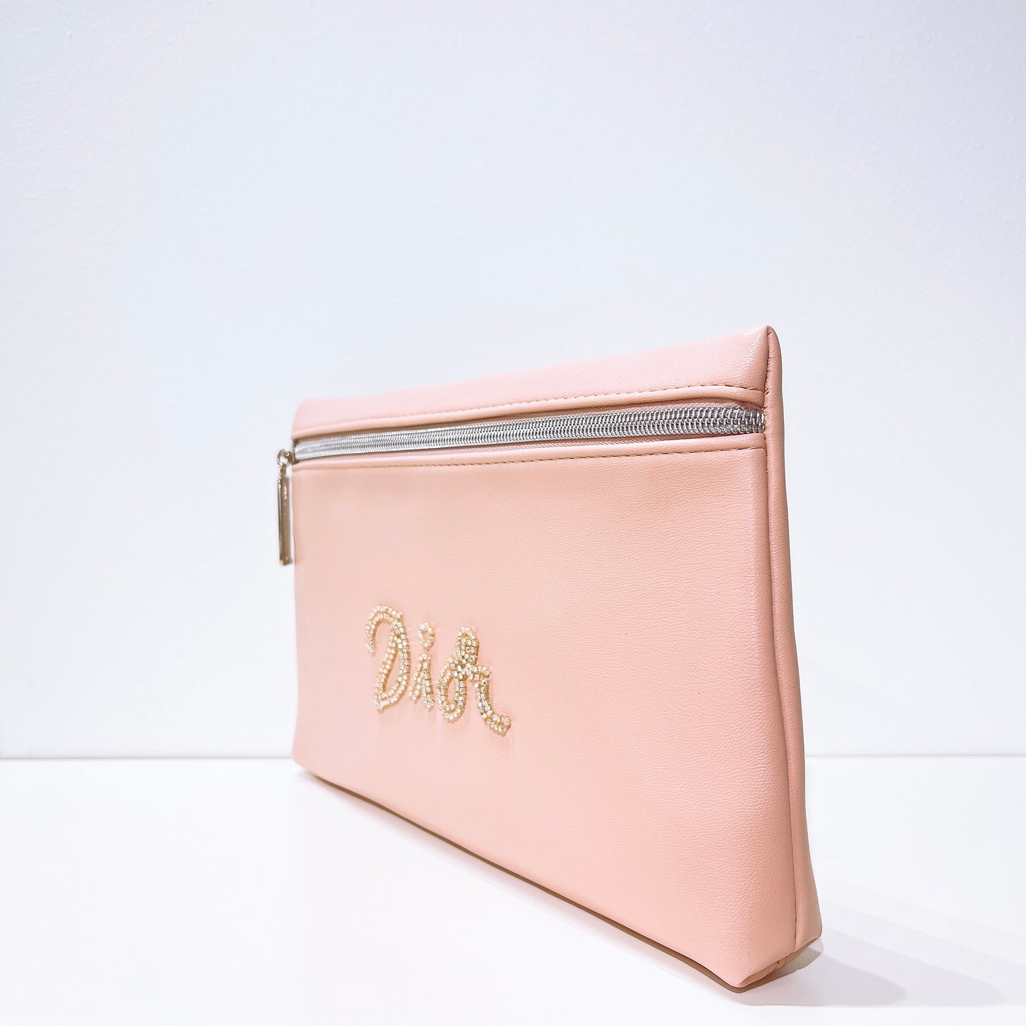 Dior Novelty Pink Leather Fabric Clutch
