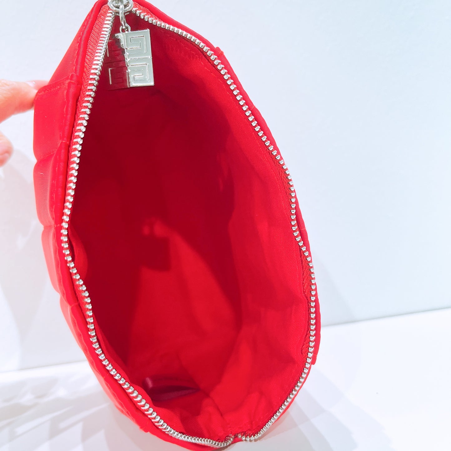 Givenchy Iconic Lipstick Red Pouch Clutch