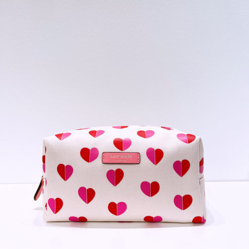 Kate Spade Pink Heart Make Up Bag