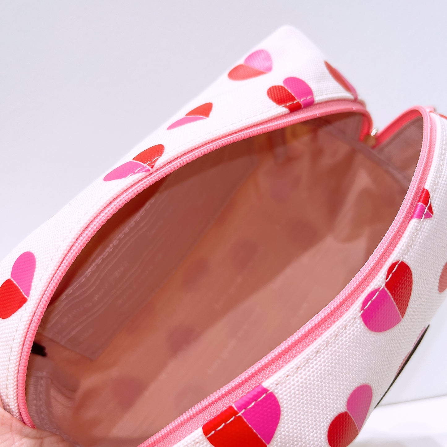 Kate Spade Pink Heart Make Up Bag