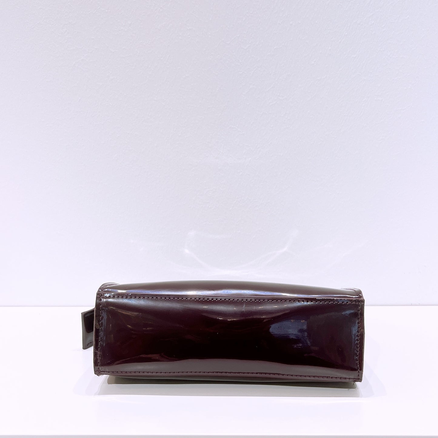 Marc Jacobs Aubergine Faux Patent Leather Makeup Bag