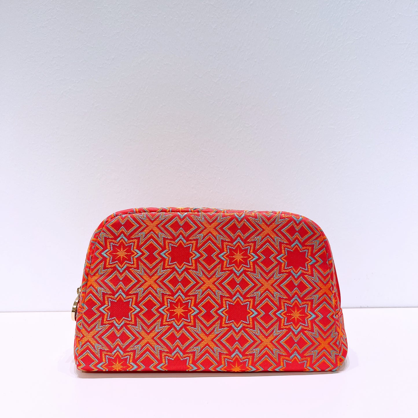 Bvlgari Orange Red Cosmetic Makeup Bag