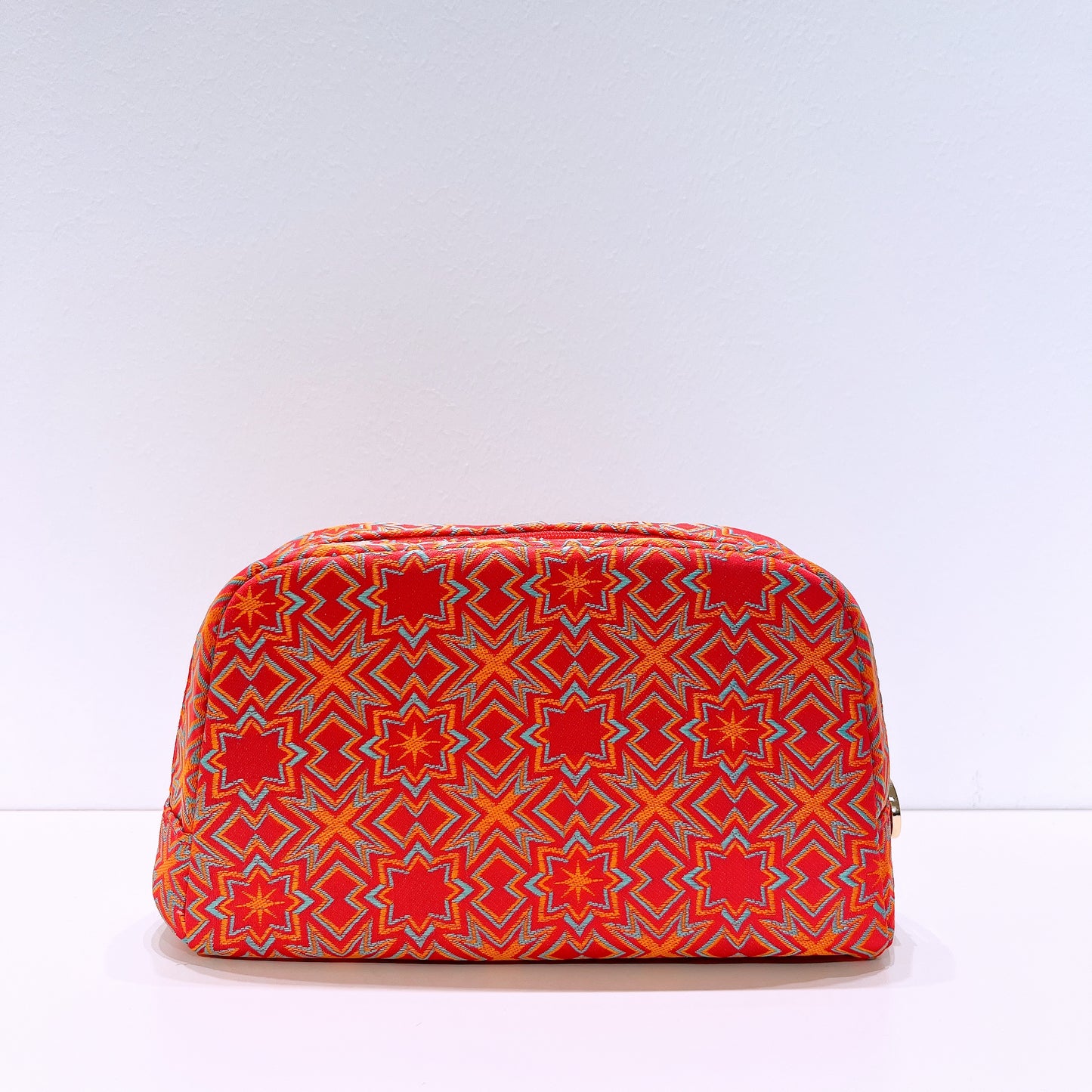 Bvlgari Orange Red Cosmetic Makeup Bag